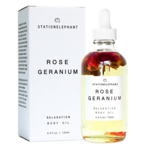 Rose Geranium Vegan Body oil by Stationelephant